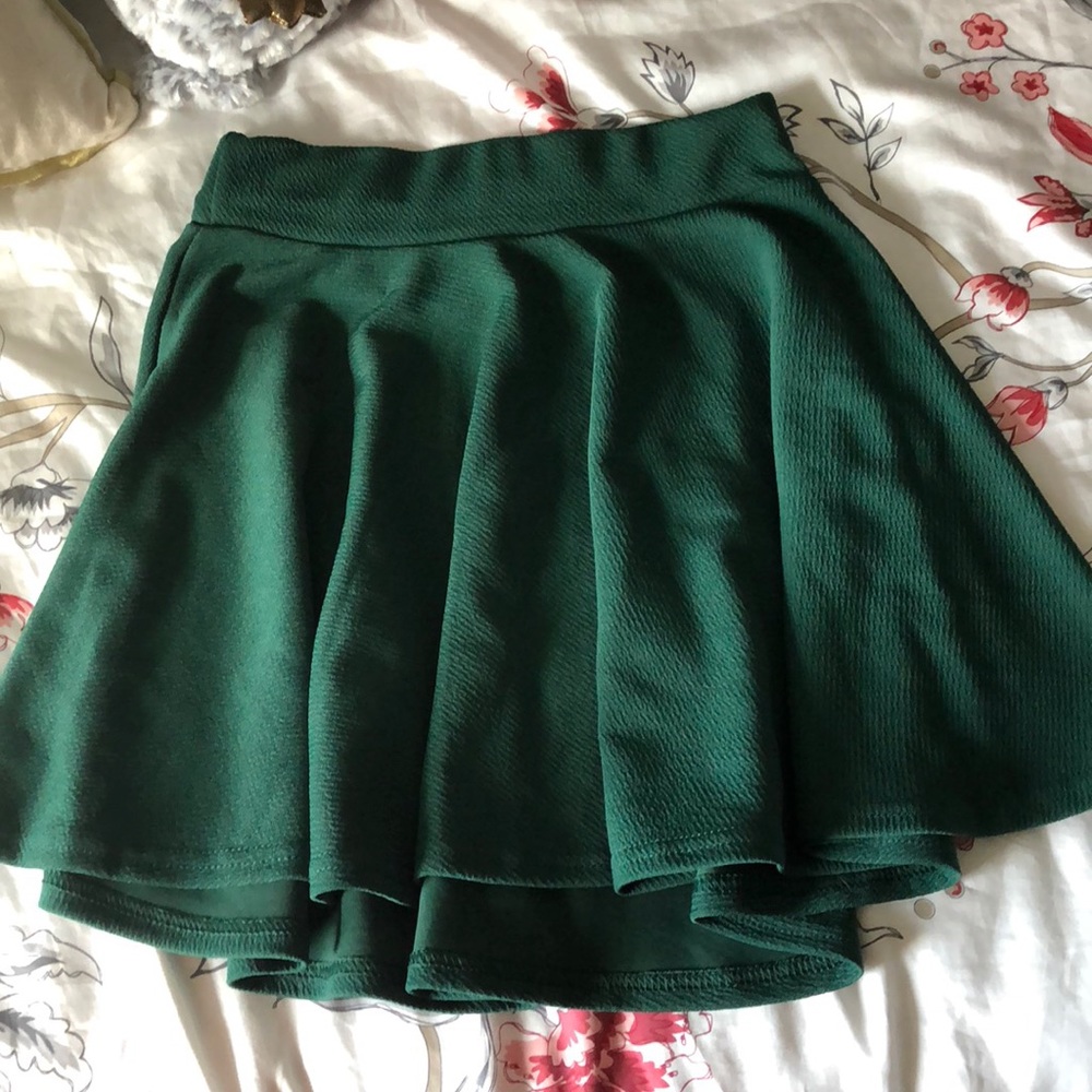 Green Skater Skirt